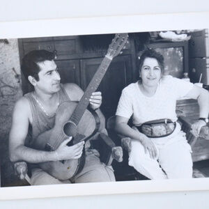 Greek Couple Fine Art Photograph Black white Photo AP signed Gallery Silver